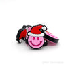 Pink Smiley Emoji Red Hat Focal Beads