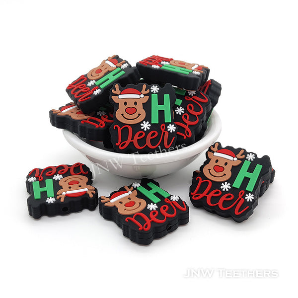 Oh deer silicone focal beads