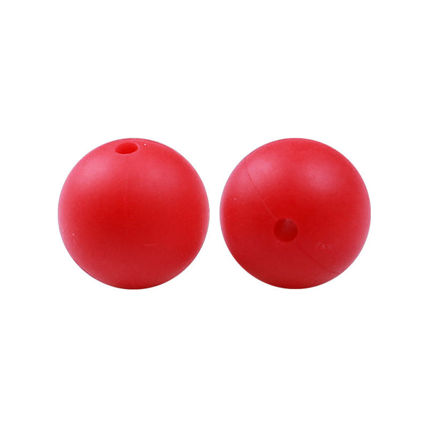 100 12mm Round Silicone Beads