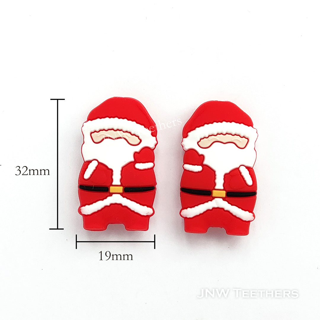 Santa Claus silicone focal beads