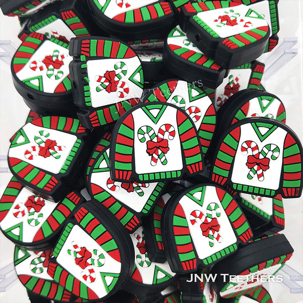 Christmas Sweater Silicone Focal Beads