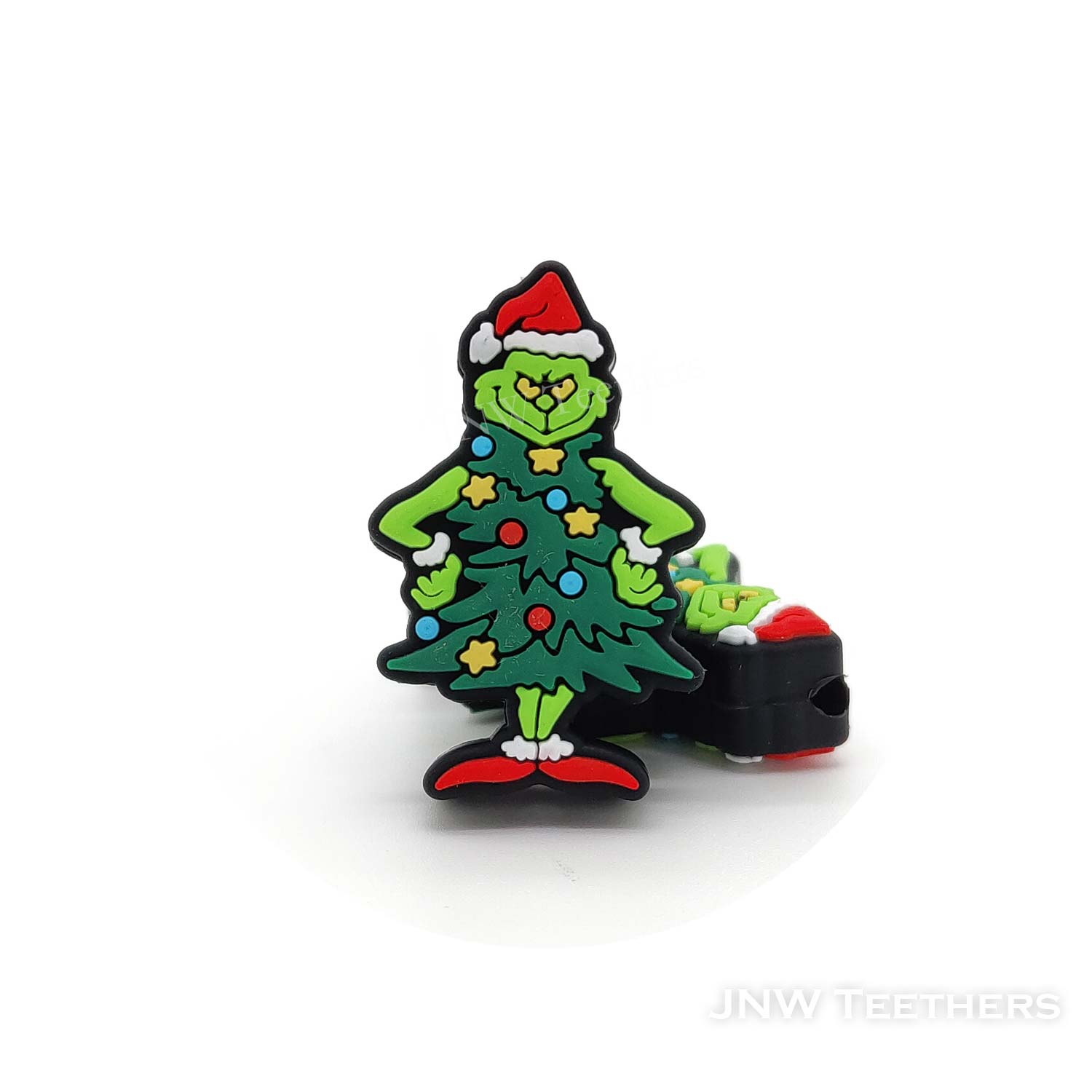 Christmas tree auit Grinch silicone focal beads