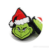 Christmas Green monster silicone focal beads