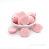Citrus silicone focal beads pink