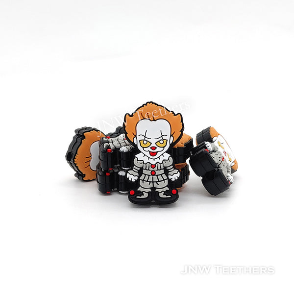 Penny Clown Silicone Focal Beads，Halloween Horror Movies Character Penny Silicone Focal Beads