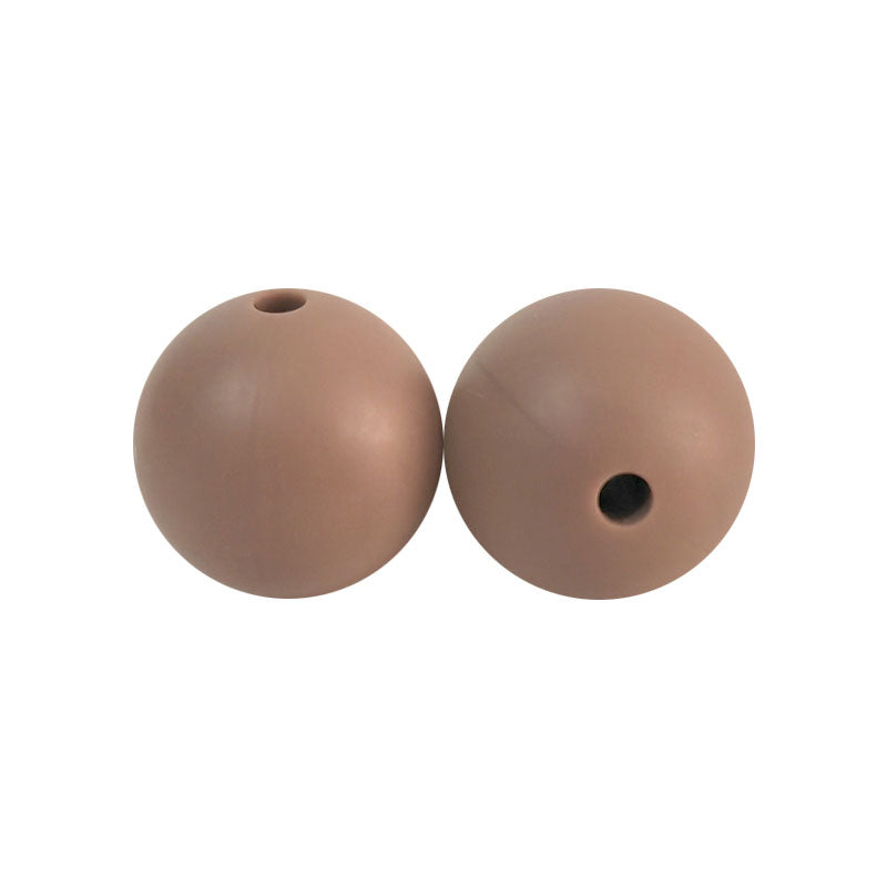 100 12mm Round Silicone Beads