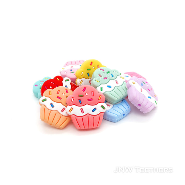 Cup Cake Silicone Focal Beads