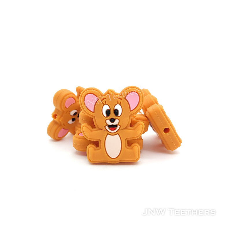 Jerry Mouse Silicone Focal Beads