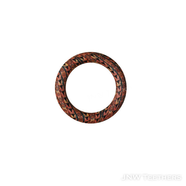 D1 Black skull head 65mm silicone printed rings