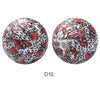 10pcs 15mm Silicone Printed Round Beads