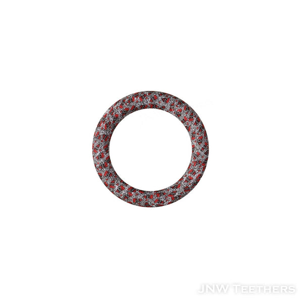 Red Heart Skull 65mm silicone printed rings D10