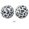 10pcs 15mm Silicone Printed Round Beads