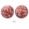 10pcs 15mm Silicone Printed Round Beads