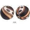 10pcs 15mm Silicone Printed Round Beads