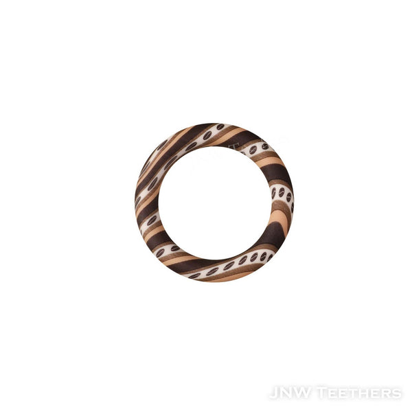 Coffee bean printed 65mm silicone rings D16