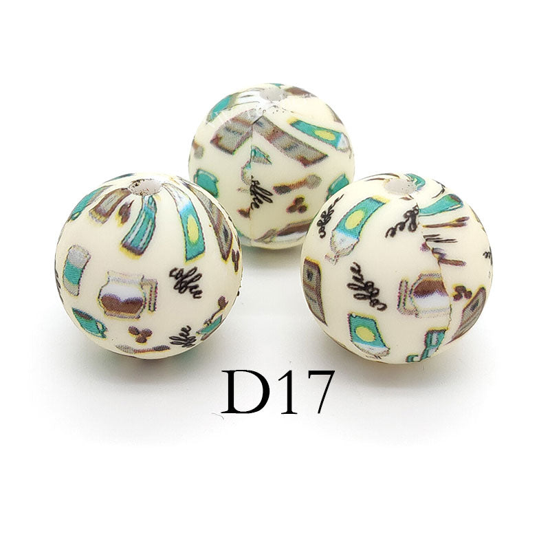 D17 Prints - 15mm Silicone Round Beads