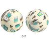 10pcs 15mm Silicone Printed Round Beads