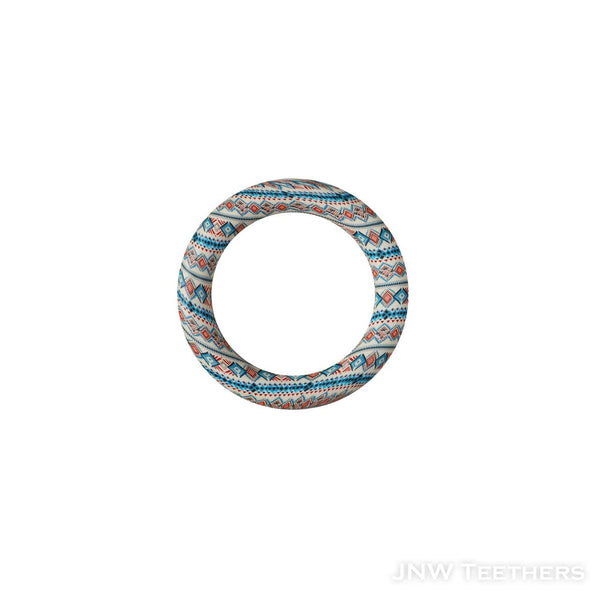 D2 colorful rhombus patternsprints 65mm silicone printed rings