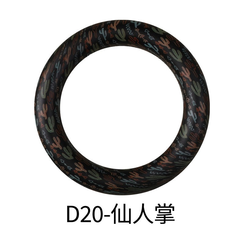 D20 Cactus printed 65mm silicone rings