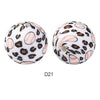 10pcs 15mm Silicone Printed Round Beads