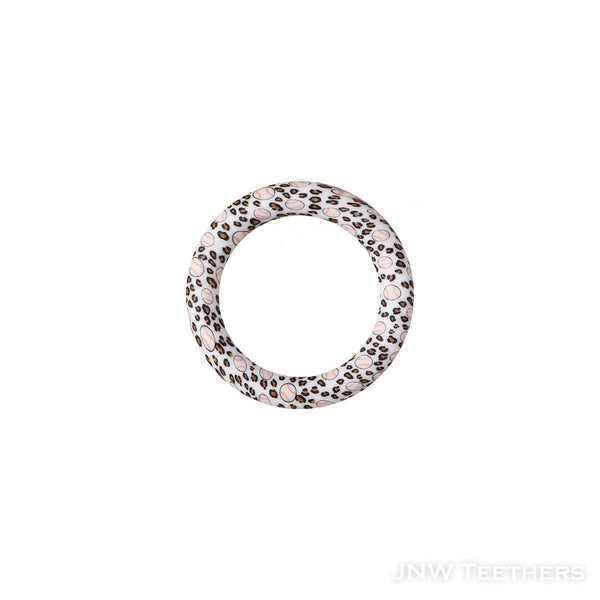 Leopard Baseball printed 65mm silicone rings D21
