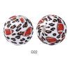 10pcs 15mm Silicone Printed Round Beads
