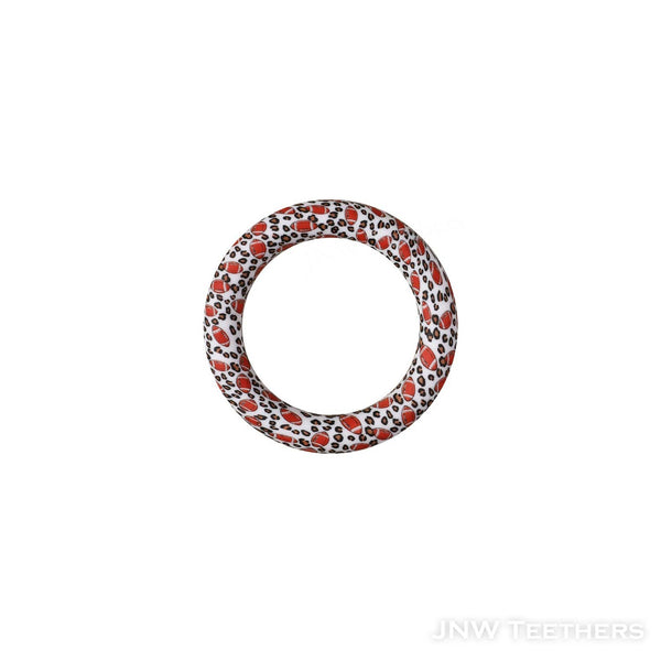 Leopard Rugby printed 65mm silicone rings D22