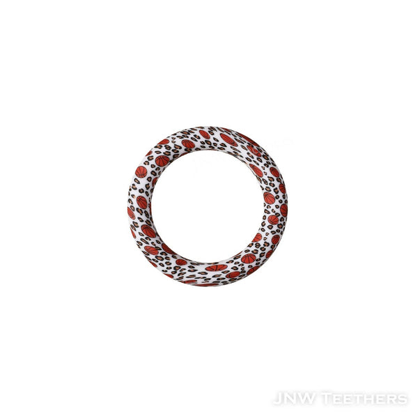 D23 Leopard Basketball printed 65mm silicone rings