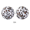 10pcs 15mm Silicone Printed Round Beads