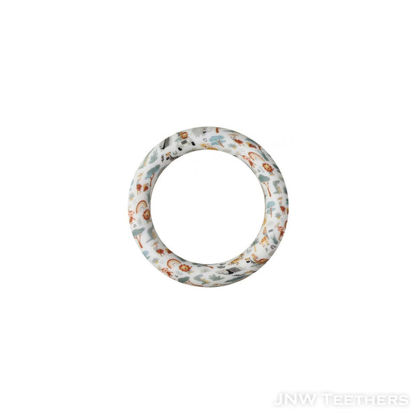 Animals printed 65mm silicone rings D25