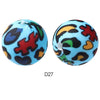 10pcs 15mm Silicone Printed Round Beads
