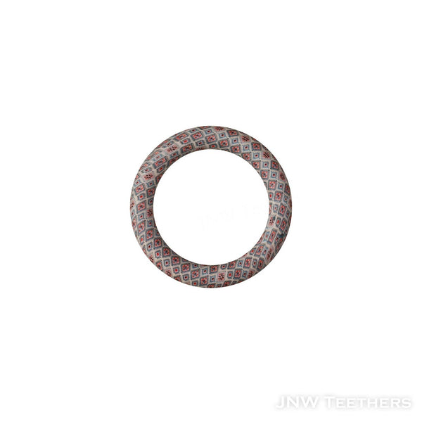 D3 small rhombus patterns prints 65mm silicone printed rings