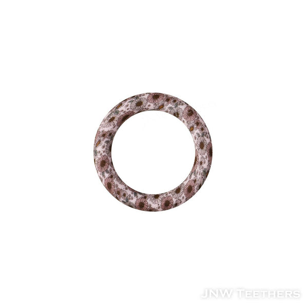 Daisy printed 65mm silicone rings D33