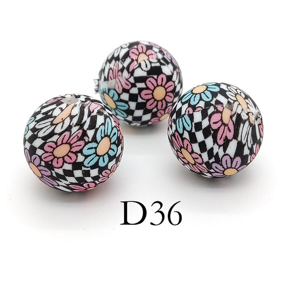 D36 Prints - 15mm Silicone Round Beads