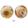 10pcs 15mm Silicone Printed Round Beads