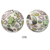 10pcs 15mm Silicone Printed Round Beads