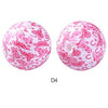 10pcs 15mm Silicone Printed Round Beads