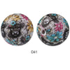 10pcs 15mm Silicone Printed Round Beads