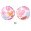 10pcs 15mm Silicone Printed Round Beads