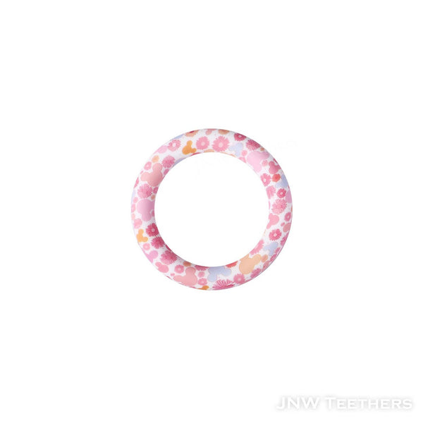 Daisy mouse head printed 65mm silicone rings D50 