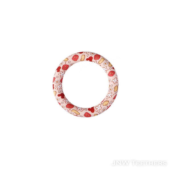 Mouse head printed 65mm silicone rings D51