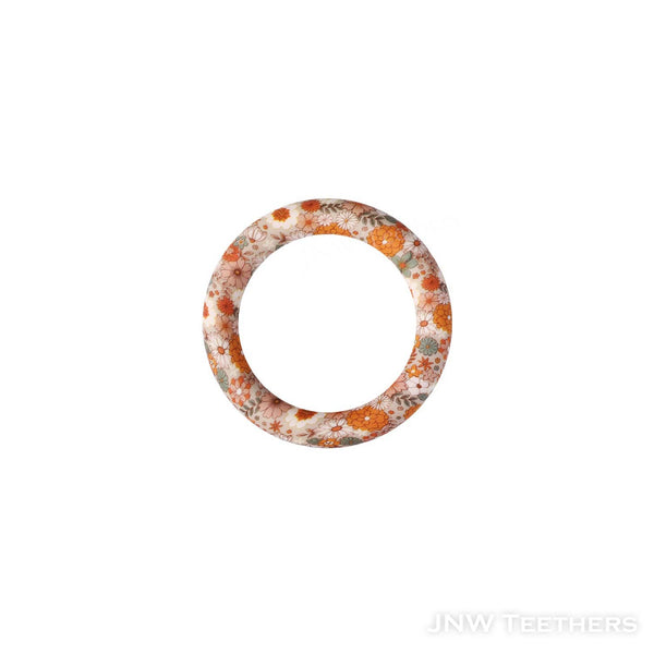 Flowers bloom Printed 65mm silicone rings D52