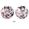 10pcs 15mm Silicone Printed Round Beads