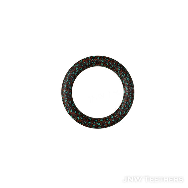 D6 Turquoise leopard 65mm silicone printed rings