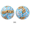 10pcs 15mm Silicone Printed Round Beads
