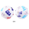 10pcs 15mm Silicone Printed Round Beads
