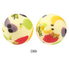 10pcs 15mm Silicone Printed Round Beads