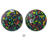 10pcs 15mm Silicone Printed Round Beads