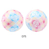 10pcs 15mm Silicone Printed Round Beads