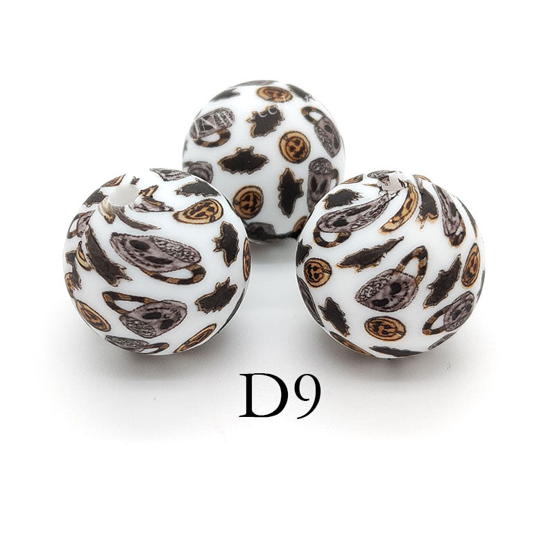 D9 Prints - 15mm Silicone Round Beads